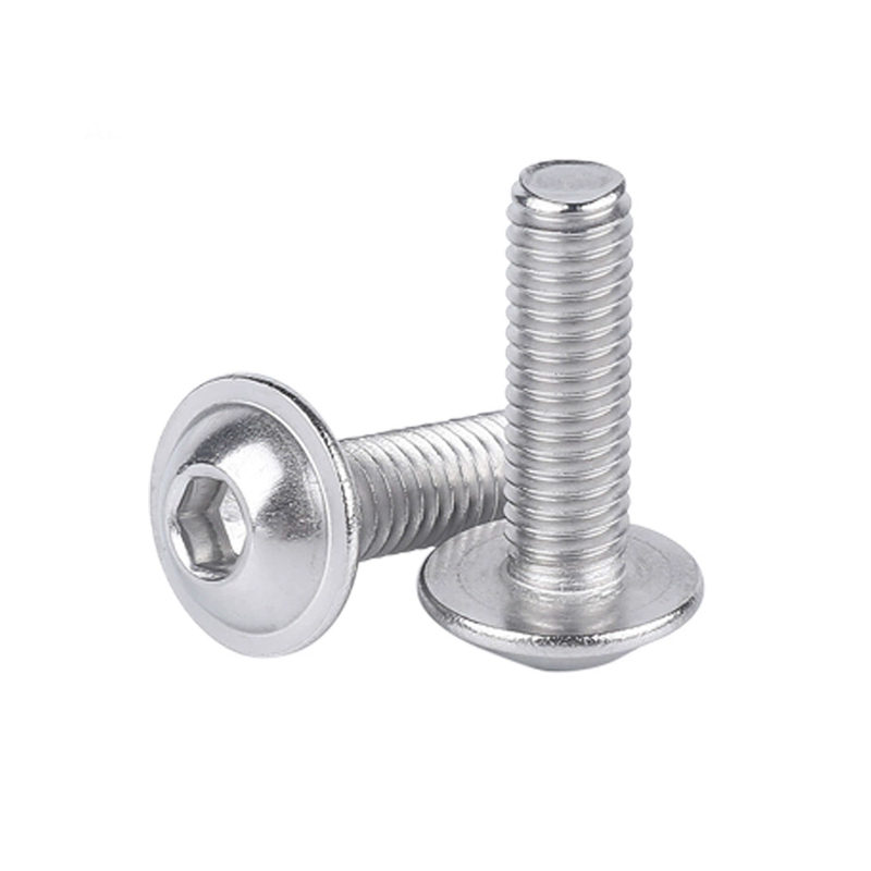 304 stainless steel round head with cushion hex head screws