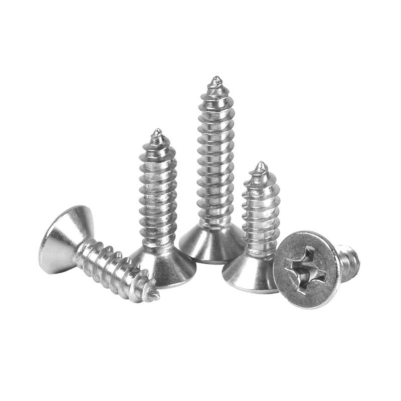 304 stainless steel Cross countersunk head self-tapping screw