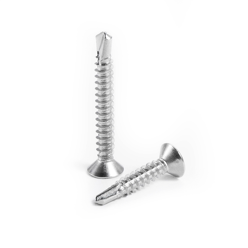 410 stainless steel flat head drill tail screws