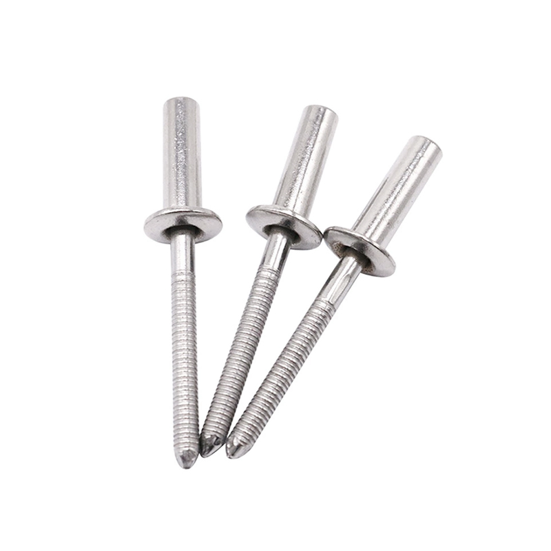 304 stainless steel/aluminum closed oval head core-pulling rivets