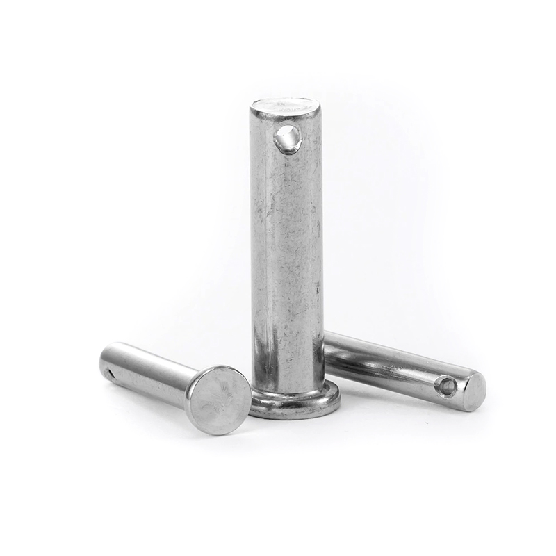 304 stainless steel flat head cylindrical pin with hole