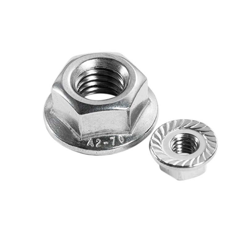 304/316 Stainless steel DIN6923 hexagon flange fine tooth nut