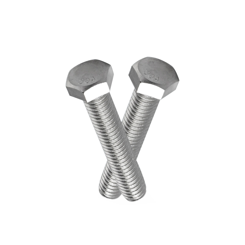 304 stainless steel American outer hexagon full tooth bolt
