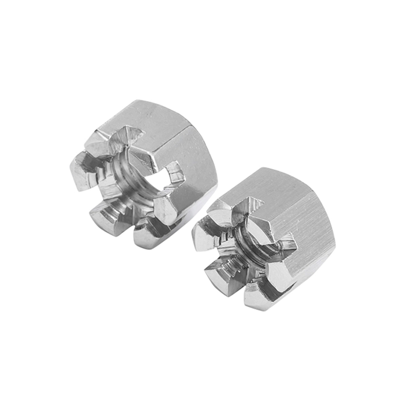 304 stainless steel type 1 hexagon slotted nuts